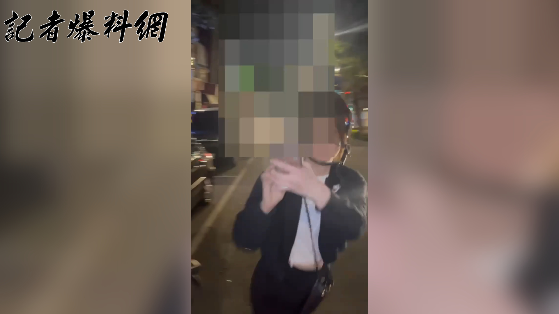 ▲54歲郭姓女子闖紅燈遭攔查時,被發現僅持有汽車駕照,構成越級駕駛,遂依製單舉發。沒想到郭女不但拒絕簽收告發單,還情緒激動持手機反拍警員。(翻攝畫面)
