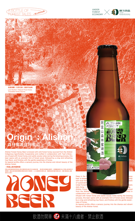 林下良品／森林蜜啤酒ｘ花粉米餅 甜蜜蜜的森林好滋味
