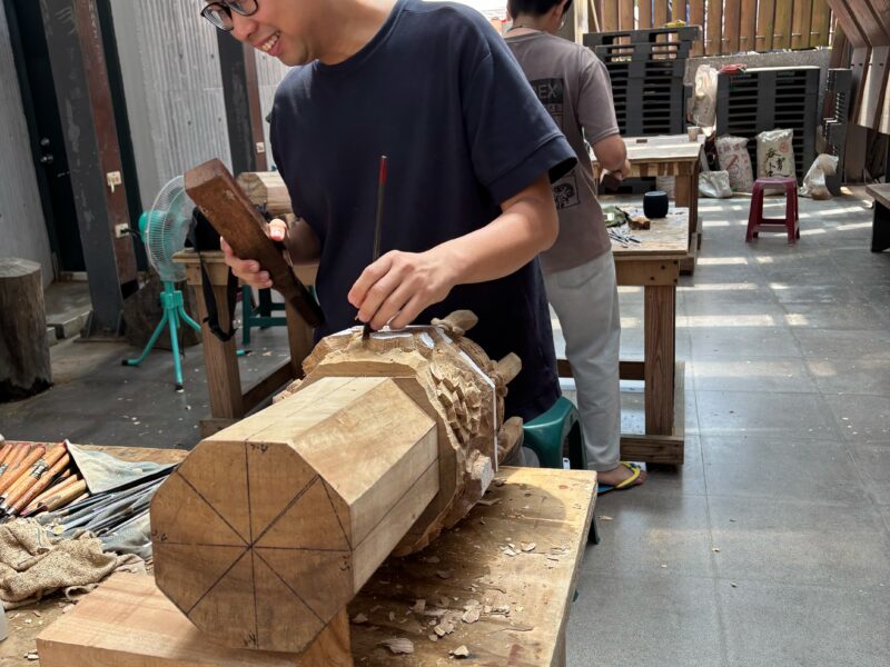 圖文:2025亞洲青年木雕藝術研習營。