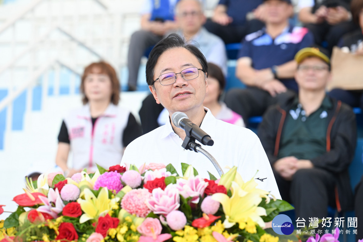 張市長勉勵選手超越自我、為桃園爭光。<br /><br /> <br /><br /> 