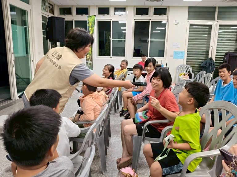 ▲進行有獎徵答。