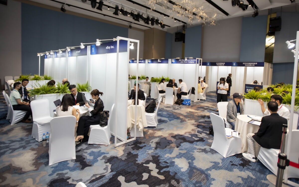 圖/國際採購商洽會協助企業拓展海外市場與提升品牌曝光。(113年活動商洽媒合照片,新北市政府經濟發展局提供)