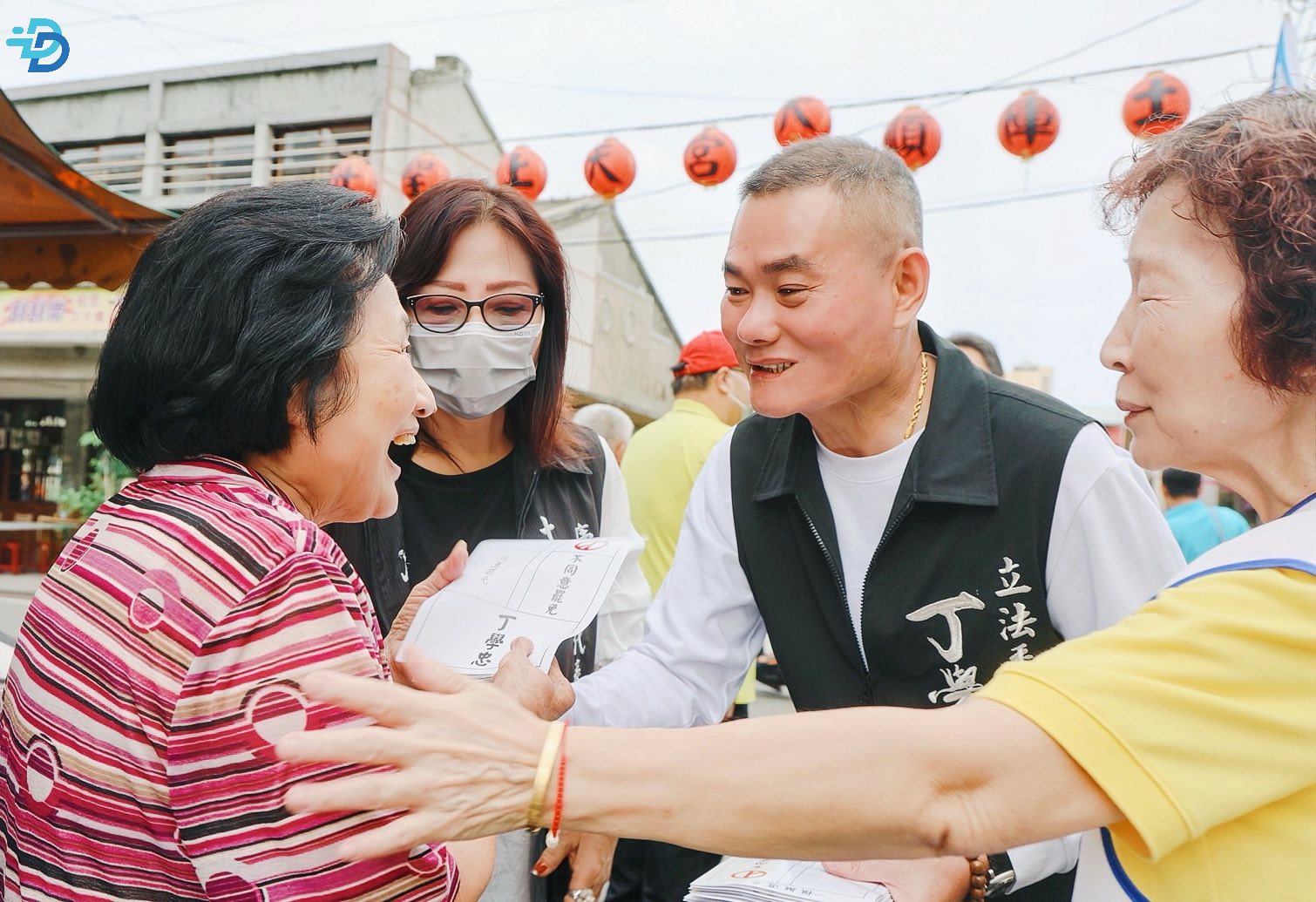 丁學忠反罷免掃街 批政治惡鬥浪費公帑 籲投「不同意」票