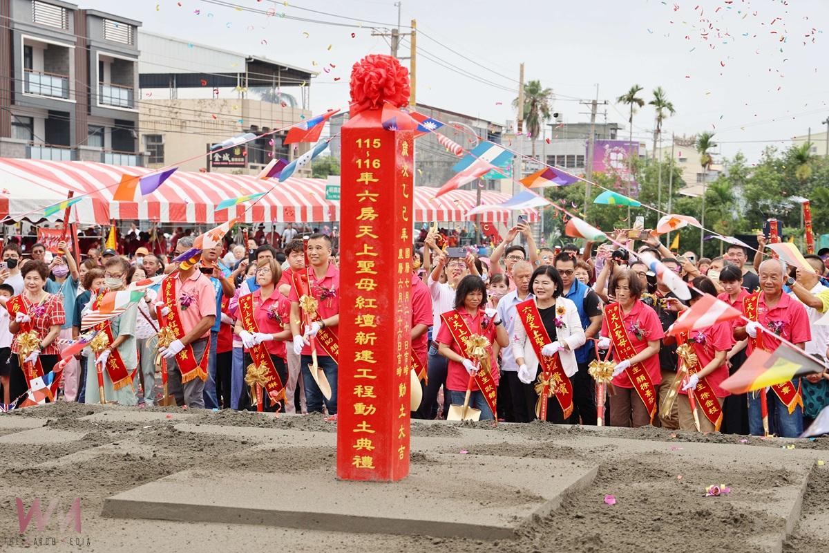 雲林六房媽過爐揭開序幕　五間厝股紅壇舉行動土儀式