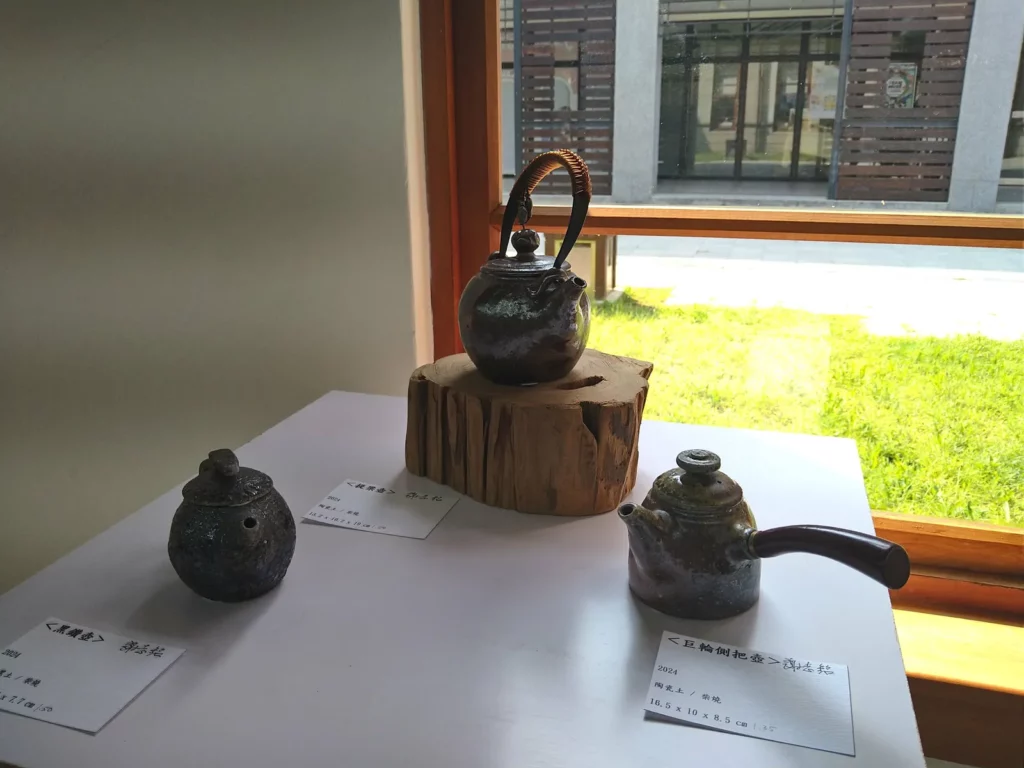 現場展出的柴燒作品之一