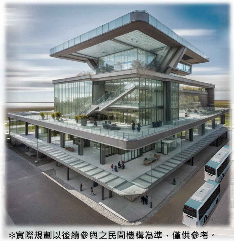 將以交通＋住宿＋商場複合式商業服務中心為主。（縣府提供）