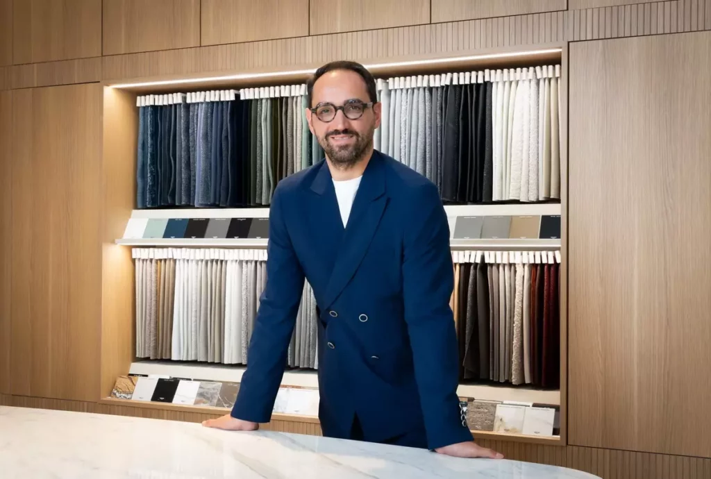 NATUZZI 亞太區總經理 Pasqualicchio Raffaele，遠道而來祝賀 NATUZZI 內湖旗艦店改裝開幕。(照片提供 NATUZZI拉圖誌)