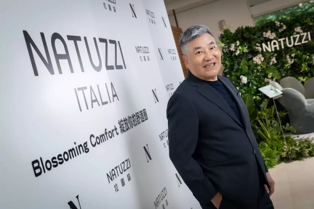_NATUZZI 顏貽騰總經理表示，家具不僅是功能性產品、更是美學態度的延伸。(照片提供 NATUZZI拉圖誌)