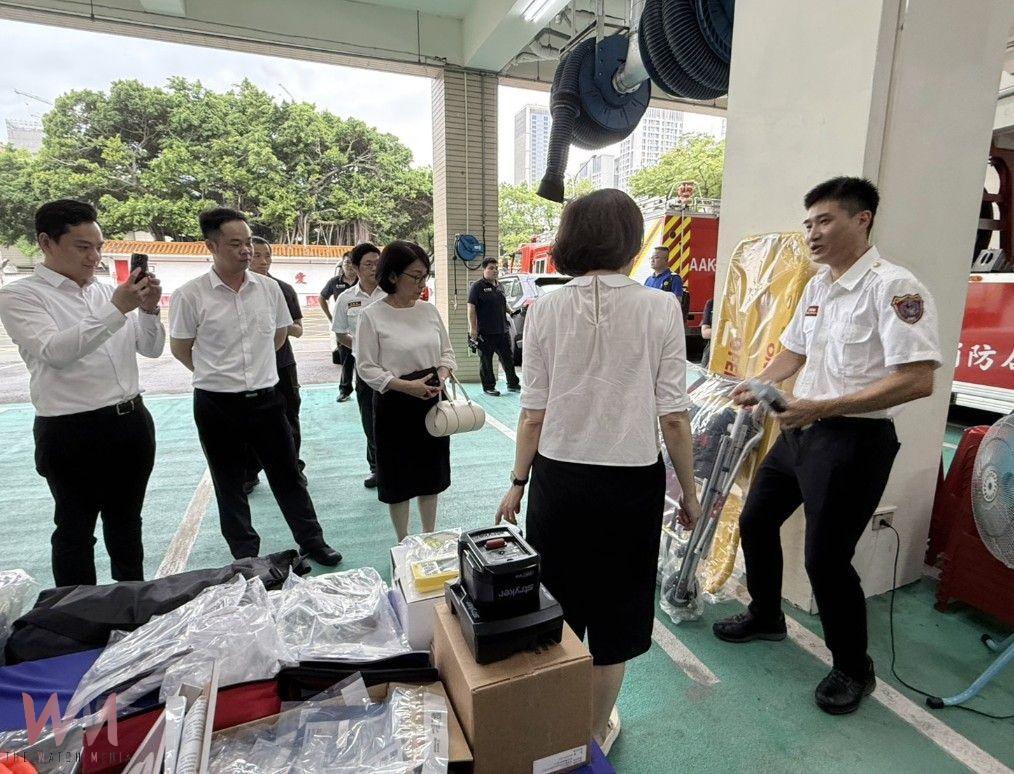 援助消防救災工作 寶禎建設捐贈救護車與器材提升市民安全 - https://www.watchmedia01.com