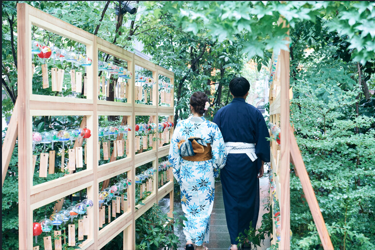 ▲夏日風鈴物語,走入夢幻音色編織的盛夏時光小徑。©一般社団法人日本橋室町エリアマネジメント事務局