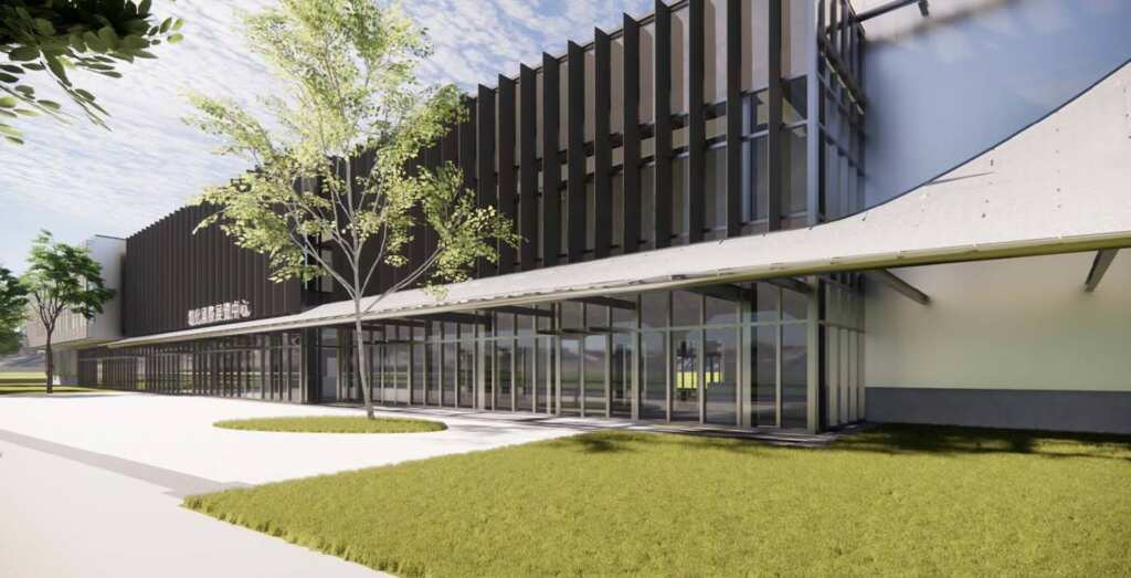 ▲迎接2025台灣設計展在彰化,全縣首座專業展覽館「彰化國際展覽中心」即將完工。(完工模擬圖/彰化縣政府提供)