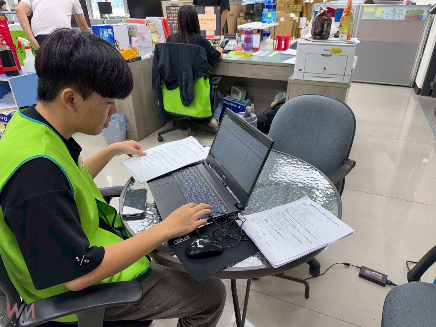 支援第一線災後補助工作    20位大學工讀生挺進沿海地區