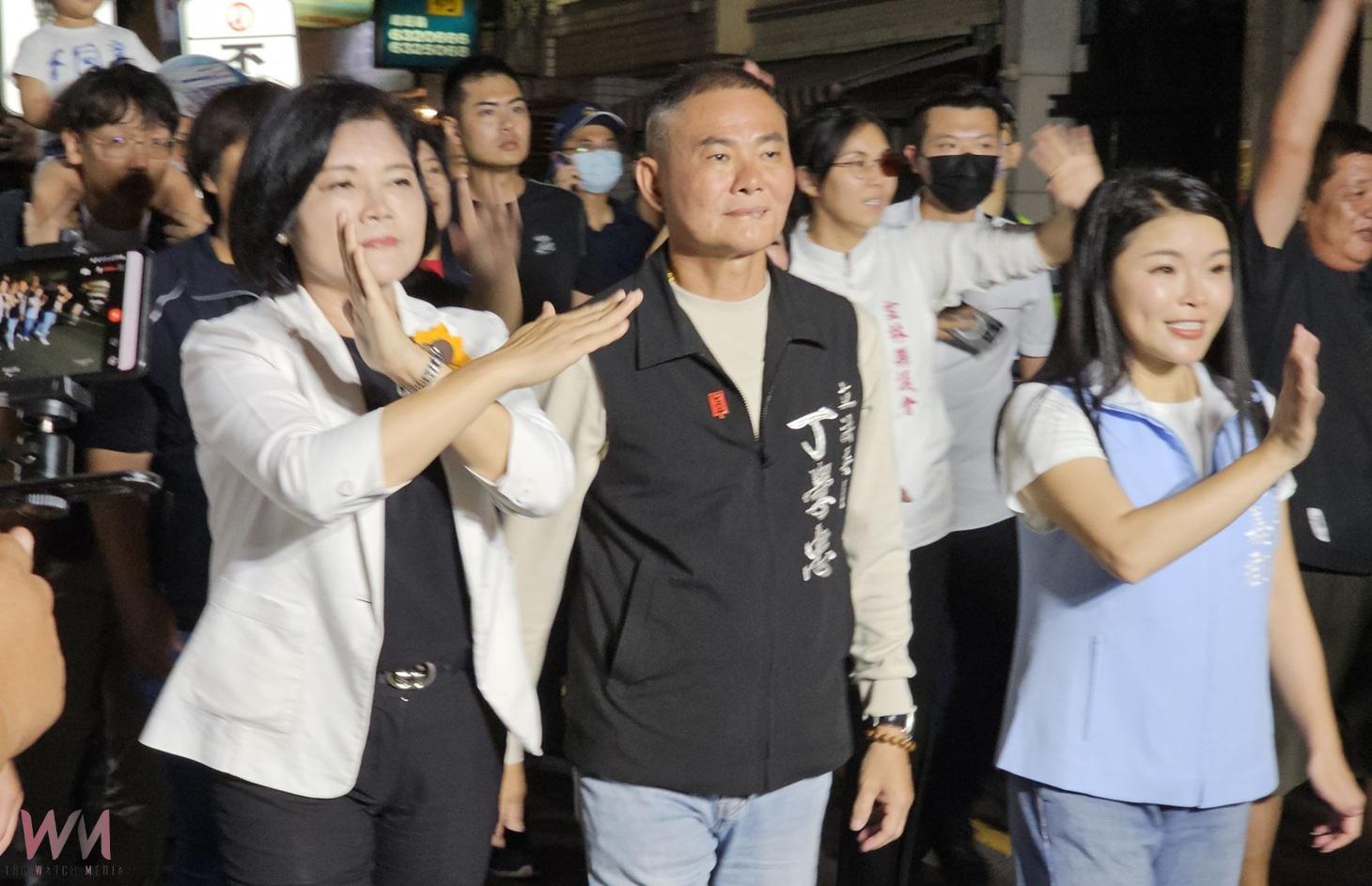 丁學忠選前之夜虎尾掃街　萬人力挺不同意罷免
