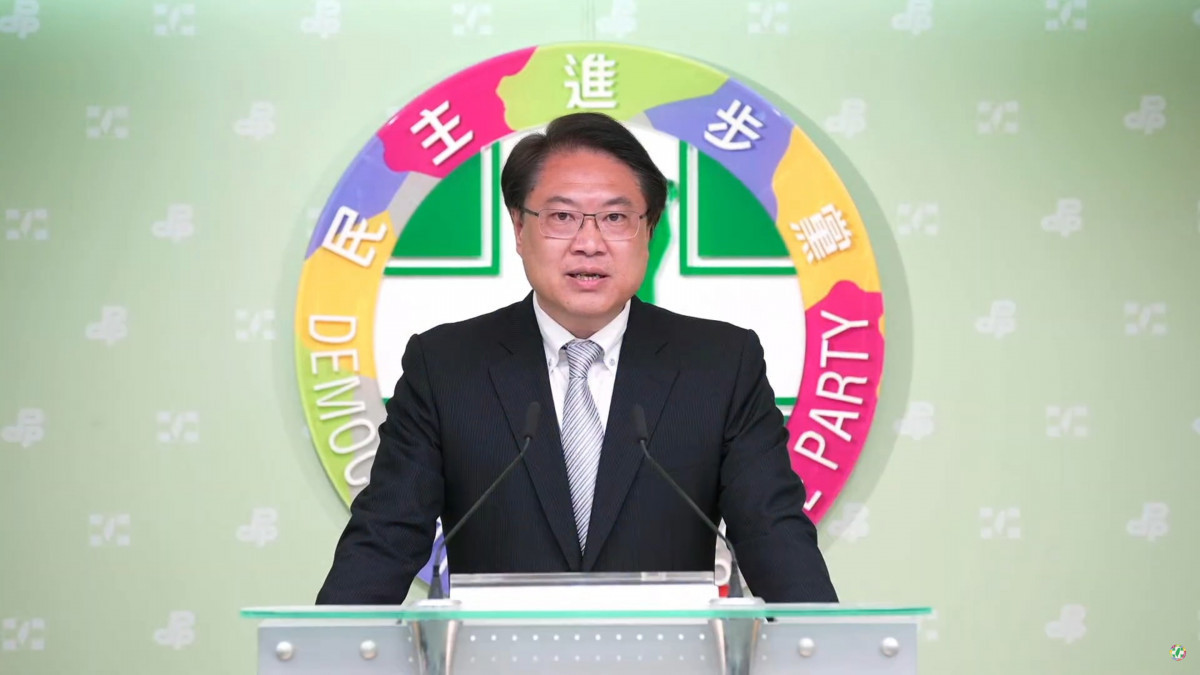 民進黨秘書長林右昌（圖／翻攝自民進黨YouTube直播）
