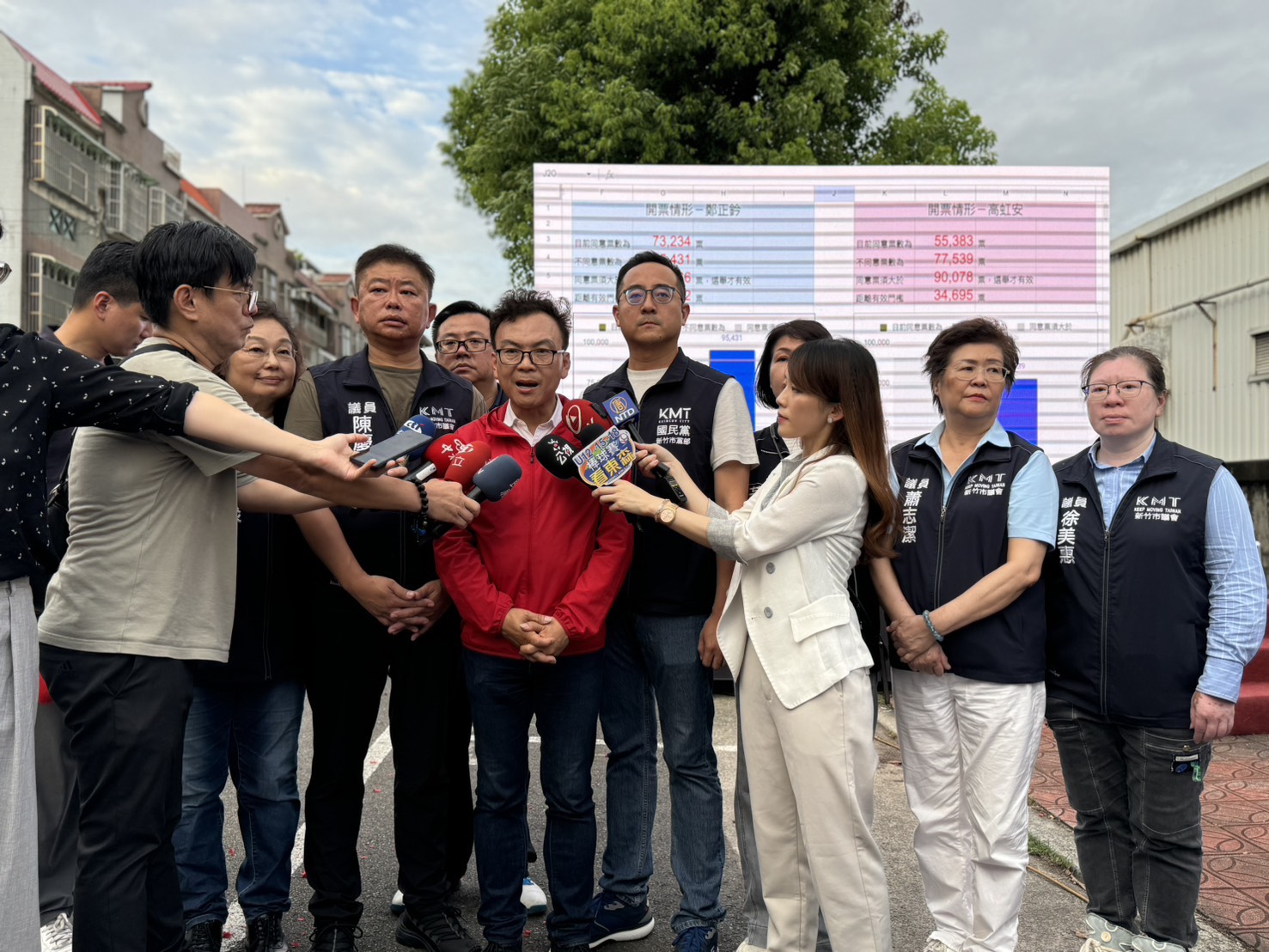 鄭正鈐感謝所有投下不同意罷免的市民朋友。他說，因為你們的堅持與勇敢，守住了台灣的價值與正義。(圖／鄭正鈐國會辦公室)