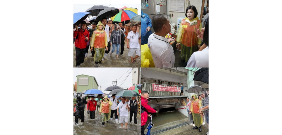 豪雨導致雲林縣內多處積淹水 雲林縣長張麗善率隊勘災、全力調度應變