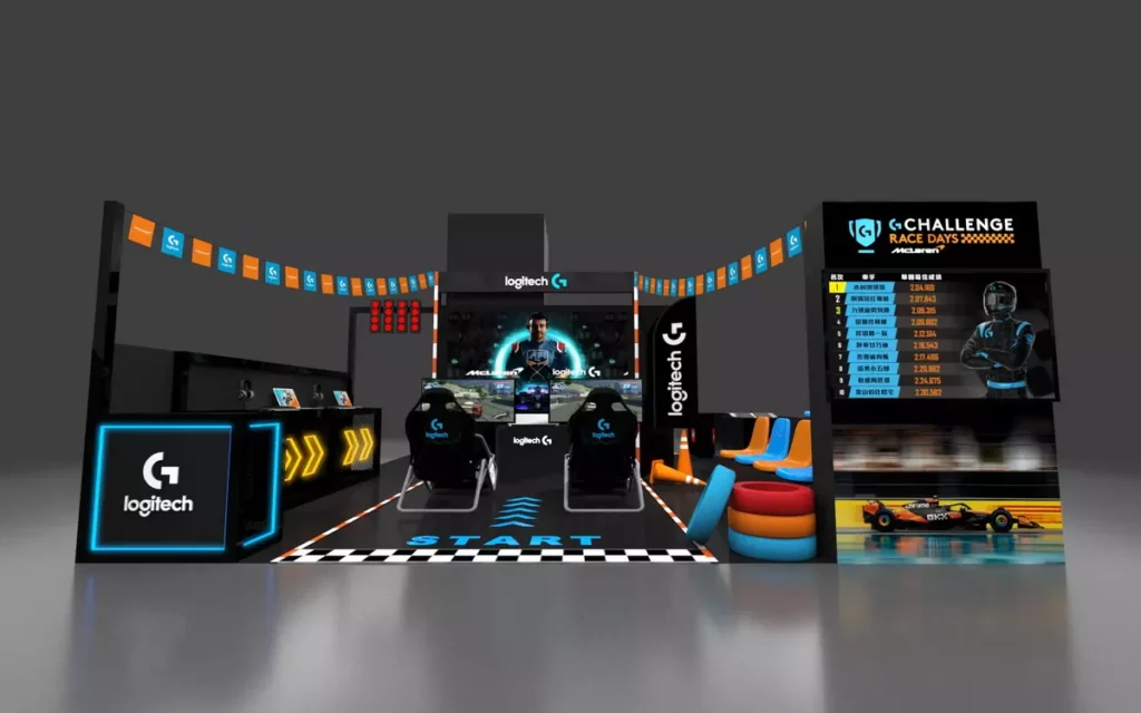 Logitech G 於即日起至8月3日在光華商場 1 樓展出 G Challenge 限定挑戰場