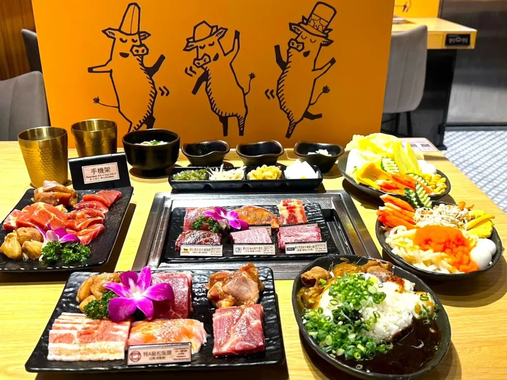 燒肉Cha Cha個人燒肉豐盛餐。
