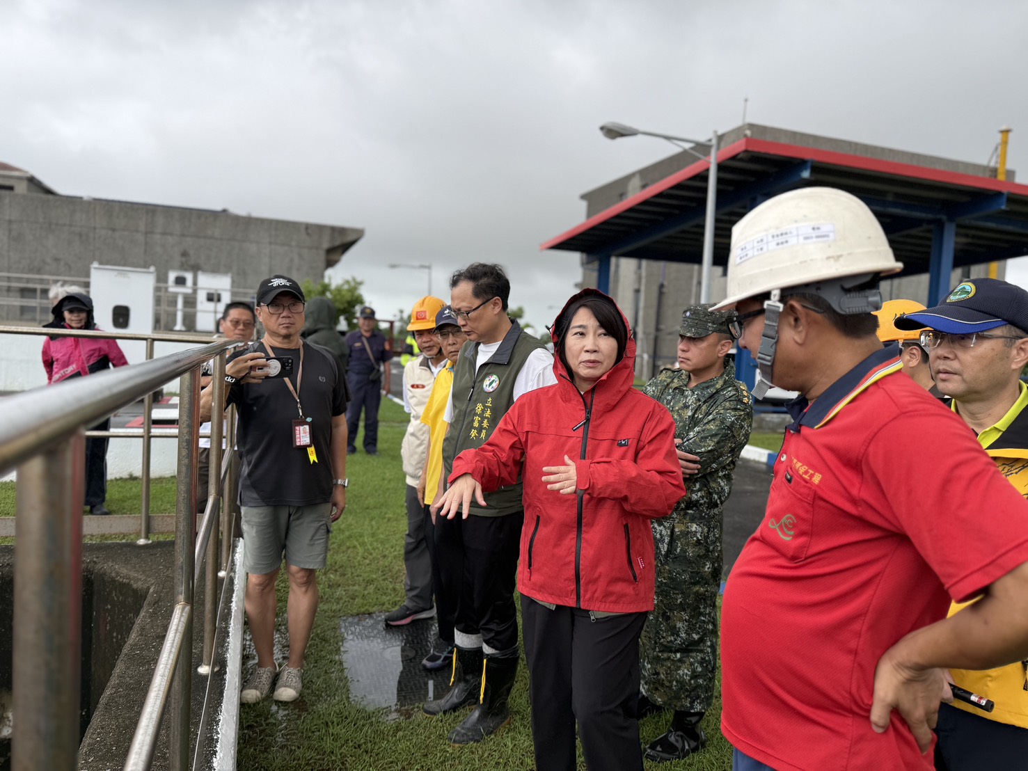強降雨高風險期 縣長周春米視察滯洪與排水整備 籲請鄉親做好防災措施