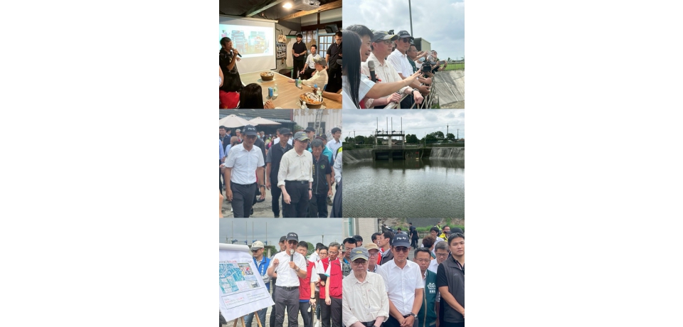 暴雨成災 行政院長卓榮泰南下水林鄉勘災立委劉建國籲中央加速治水