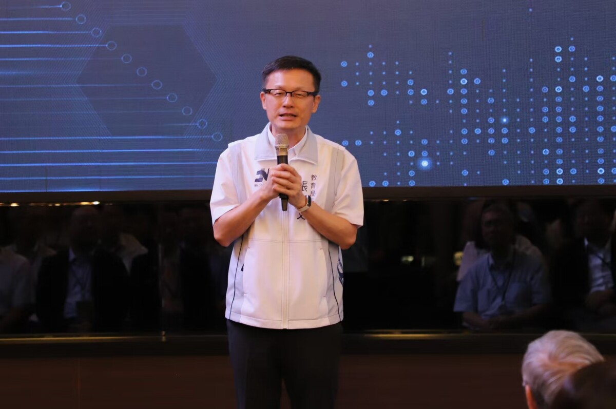 ▲教育局長張明文表示「AI+X」不是口號而是讓新北師生能夠利用AI技術及素養。