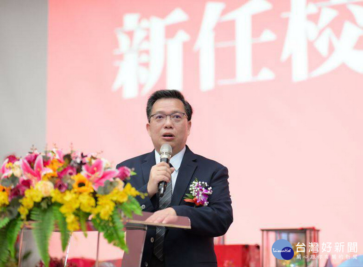 廖校長強調將營造有溫度的學習環境。（南投高中提供）