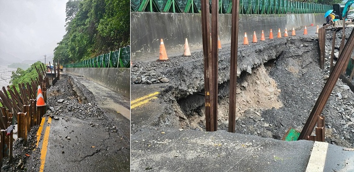 台東豪雨掏空部落道路路基　土坂國小31日停班停課