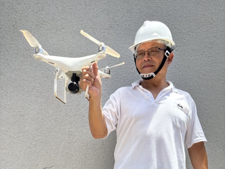 ▲擔任土木工程技師的王崇禧,報名「智慧農業無人機應用3D建模進階學習班」在職進修,為自己的職涯再創新契機。