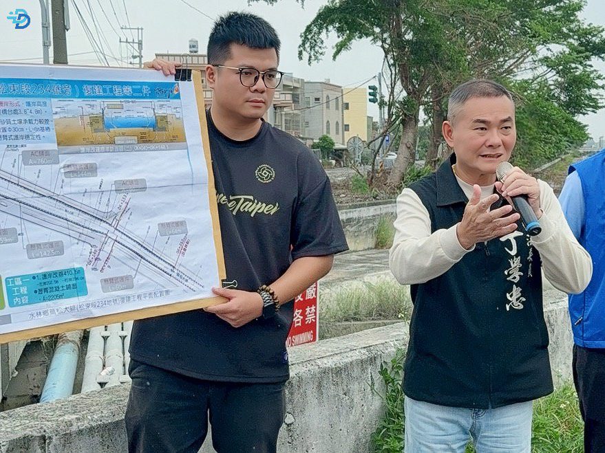 丁學忠爭取3100萬經費 推動水林蔦松大排等復建工程改善水患