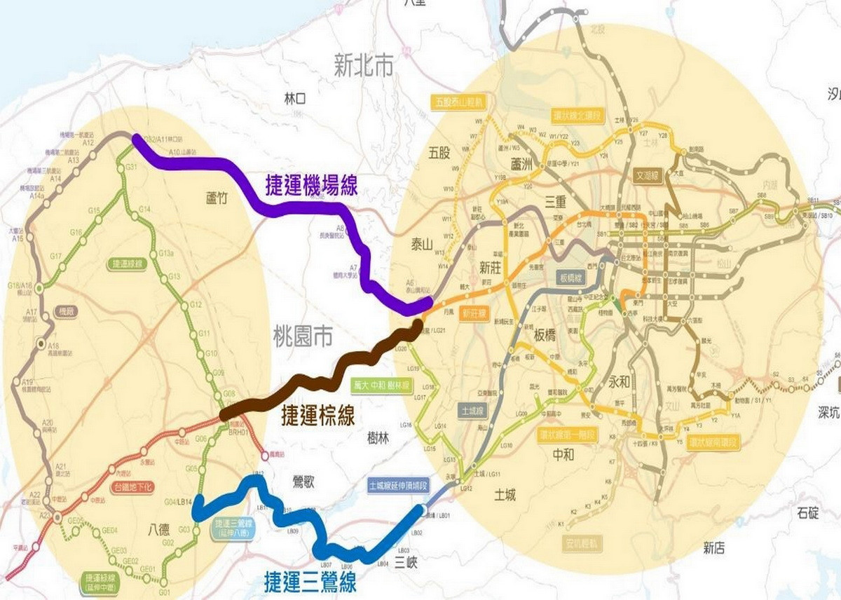 捷運三鶯線延伸至八德段,將成為連接桃園與雙北捷運路網的重要南軸幹線。