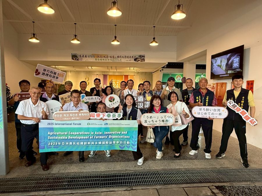 苗栗縣政府接待日韓貴賓，舉辦地酒品飲體驗活動-酒後不開車，安全有保障。（圖/苗栗縣政府）
