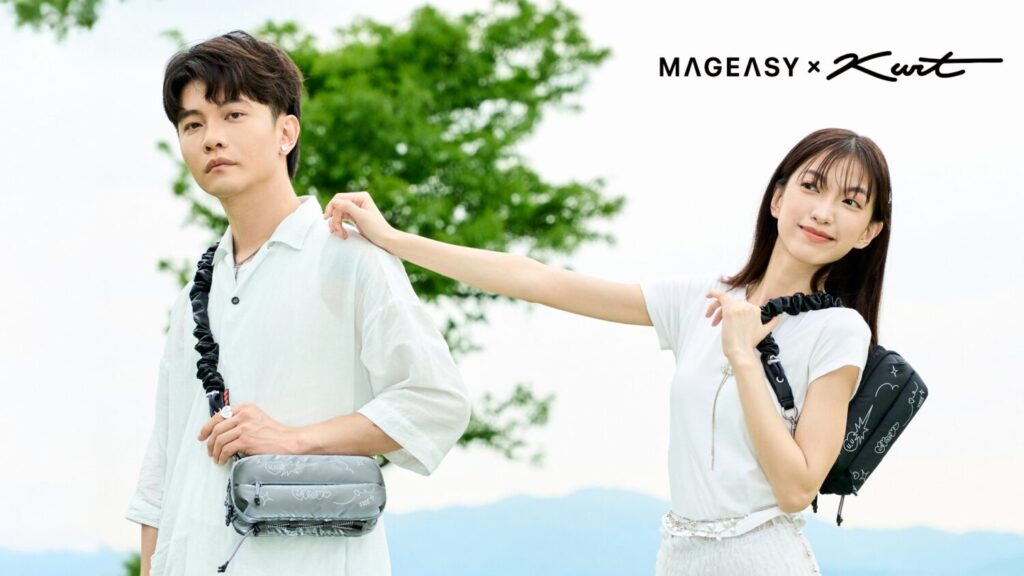 MAGEASY 攜手插畫家 Kurt Wu 推出聯名系列商品,文博會現場搶先開賣。(圖/業者提供)