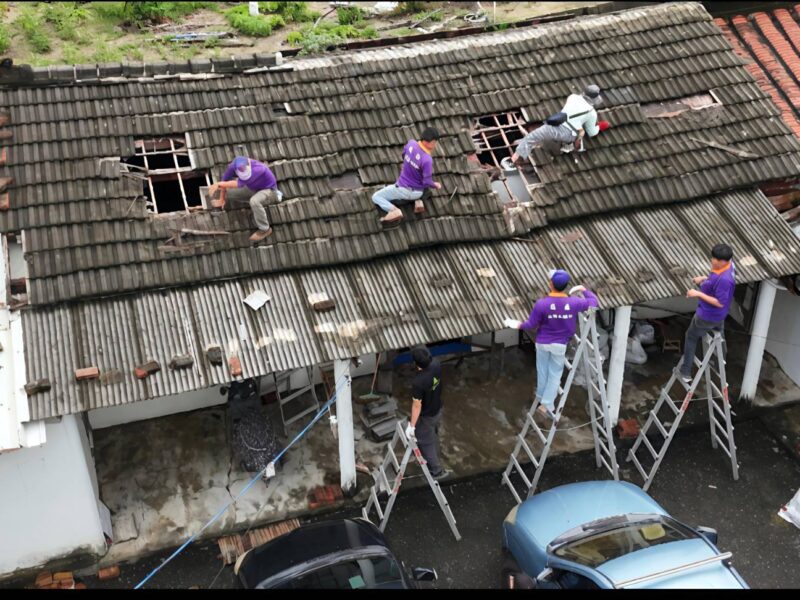 圖文:萬豐設計翻修團隊化身救援先鋒 發起南部災區義修行動。