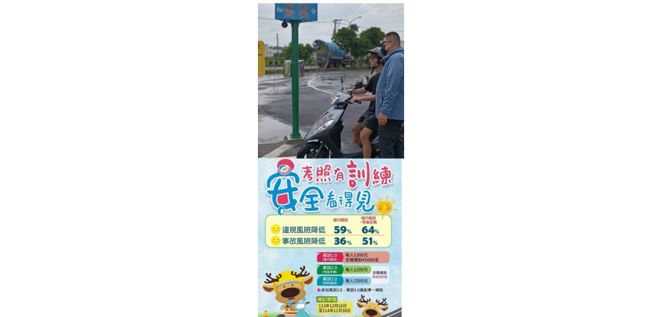 暑假考照去 機車駕訓更安心