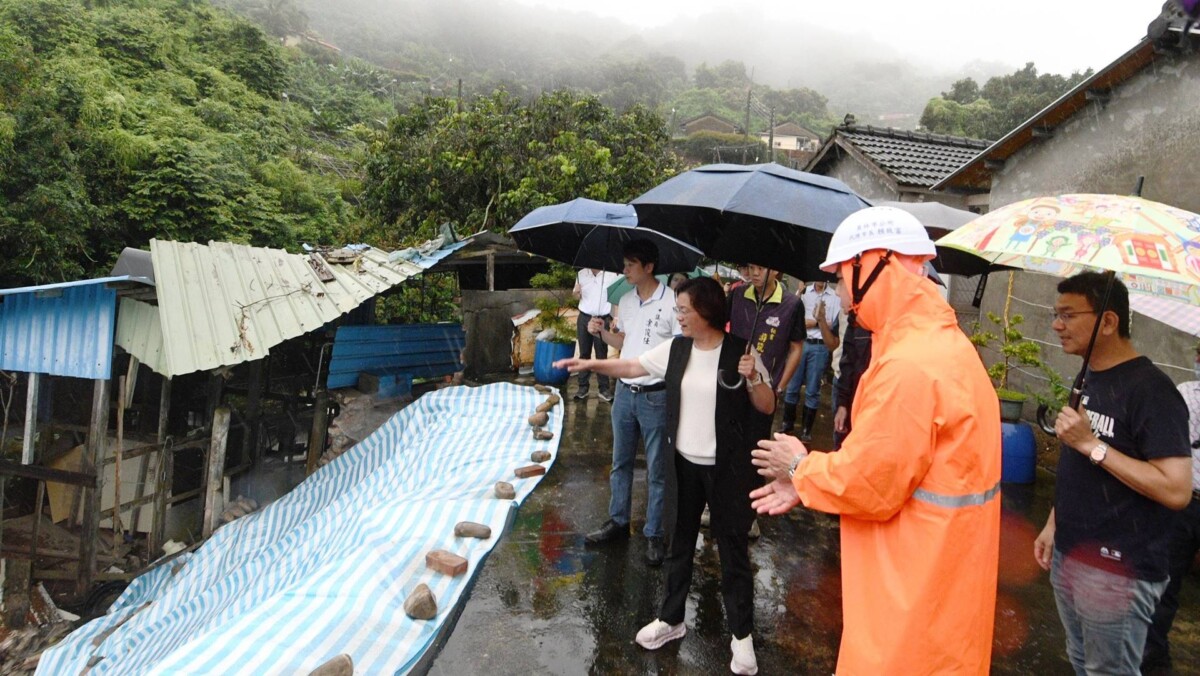 王惠美現勘員林民宅土石坍塌　提供必要協助避免災情擴大