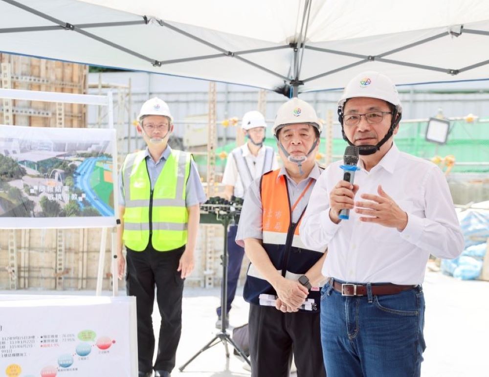 視察永平國小地下停車場工程　侯：力拚明年如期如質完工
