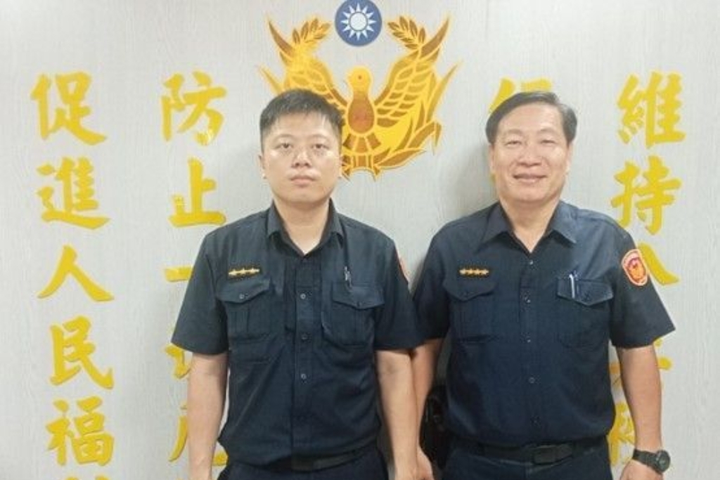 騎士低血糖山區道路自摔  士林警及時提供援助