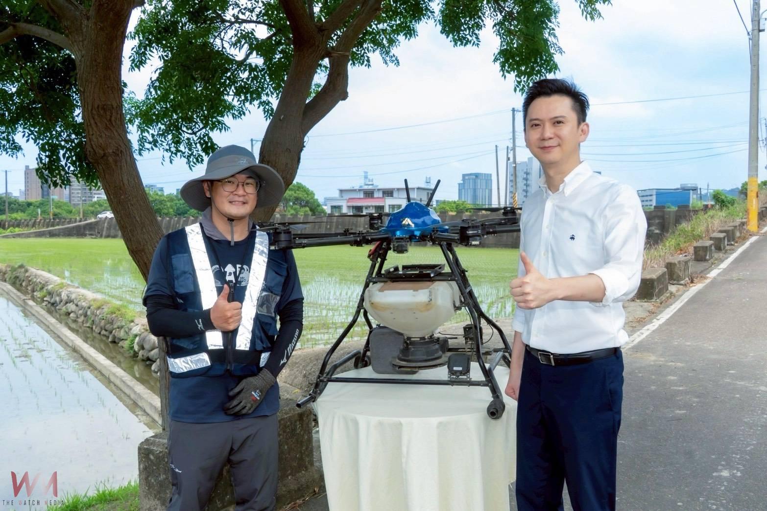 竹北市於大新竹區首用無人機     陸空防治紅火蟻　