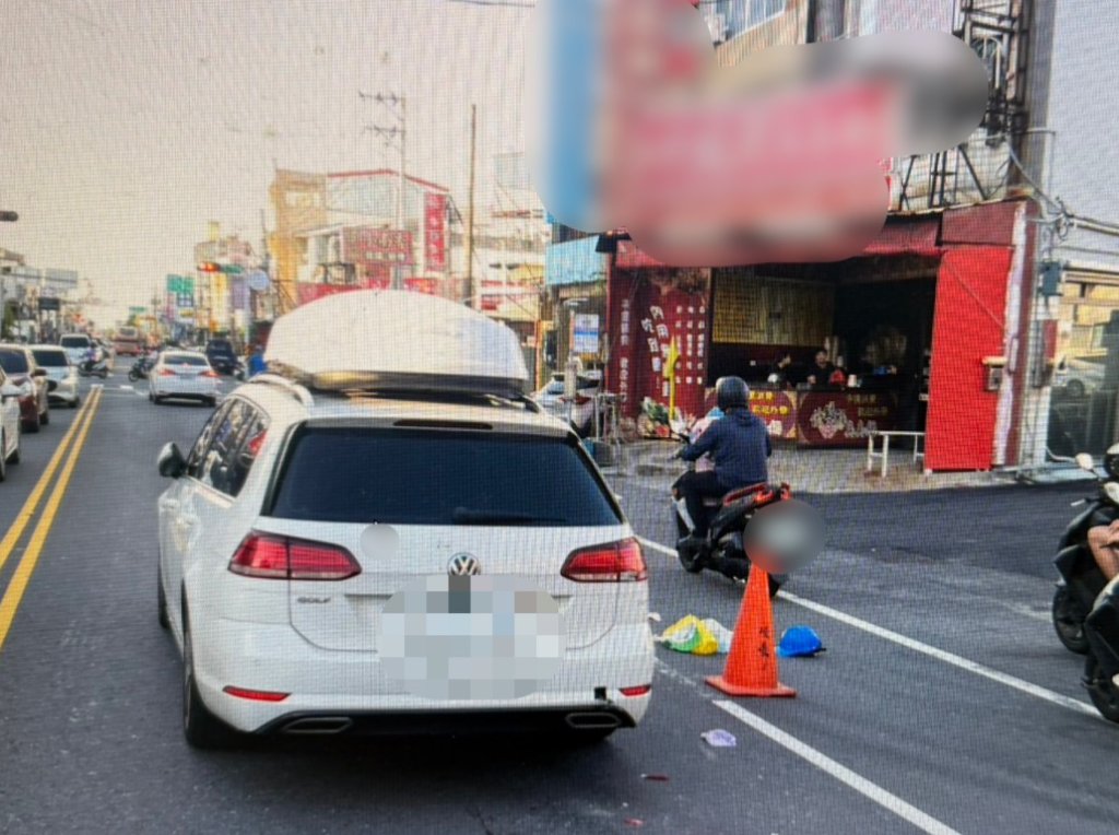 有片/擠車縫釀禍!台南58歲男騎士擦撞後落跑 恐吃罰單+吊照