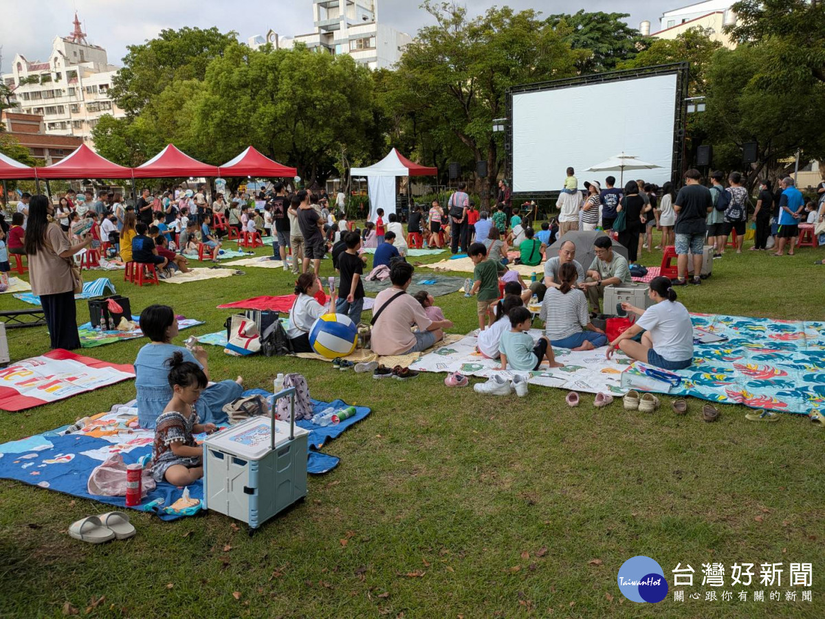 彰化童樂會遊樂趣,首場延平公園驚艷登場。圖/記者鄧富珍攝