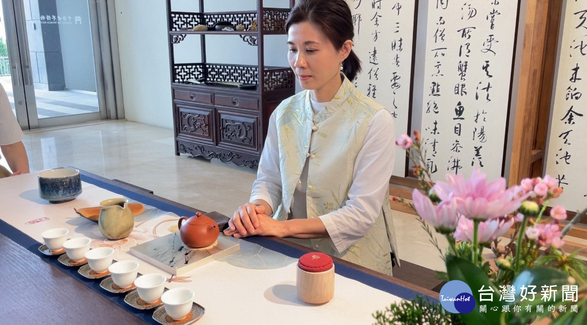 中台世博館歡迎參與覺性茶體驗。（中台世博館提供）