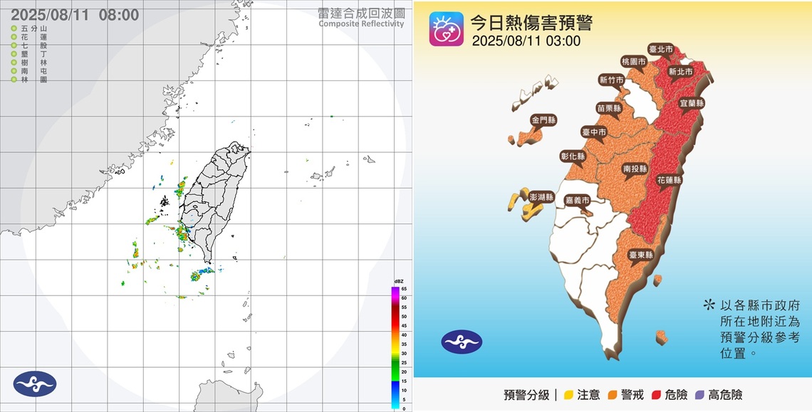 週一北部高溫上看36度！ 西半部山區留意午後短延時豪雨