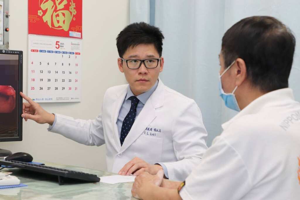 ▲賴以立主任強調,大腸癌直腸癌早期常無明顯症狀,但可藉由定期接受篩檢,早期發現早期治療。(大里仁愛醫院提供)