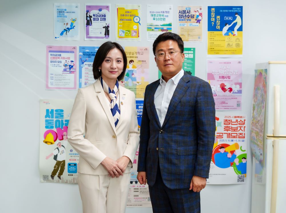 《圖說》邱兆梅拜會首爾市政府青年政策主管機關「未來青年企劃團」。〈青年局提供〉