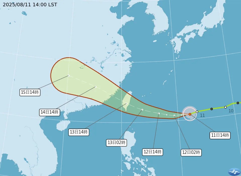 海上警戒升溫 楊柳颱風路徑圖曝光 海巡北部分署提醒民眾防颱