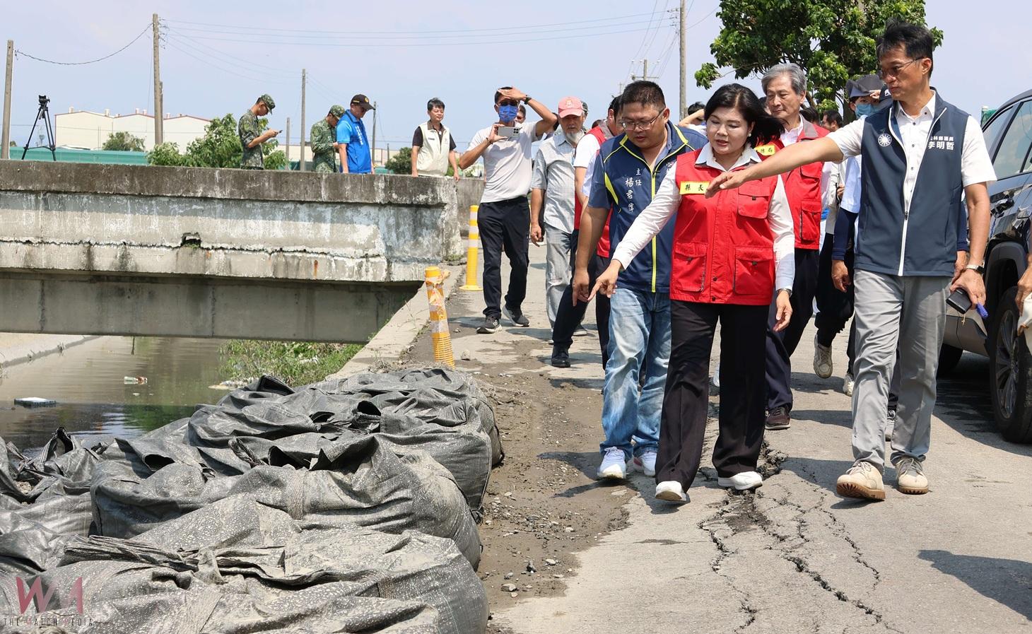 張麗善勘查新庄子大排 籲地方支持5億護岸治理計畫 - https://www.watchmedia01.com