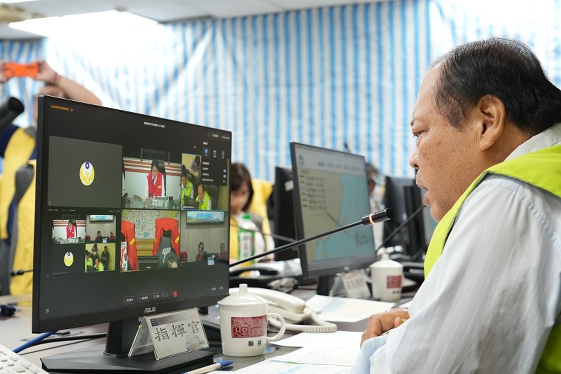 澎湖防颱不鬆懈 賴清德總統視訊關心防災作為 強調中央全力支援