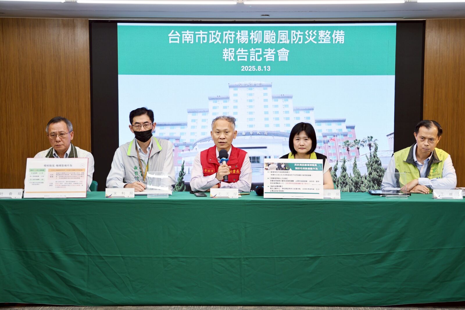 楊柳颱風逼近　台南市府超前部署防災、預防性疏散441人 203