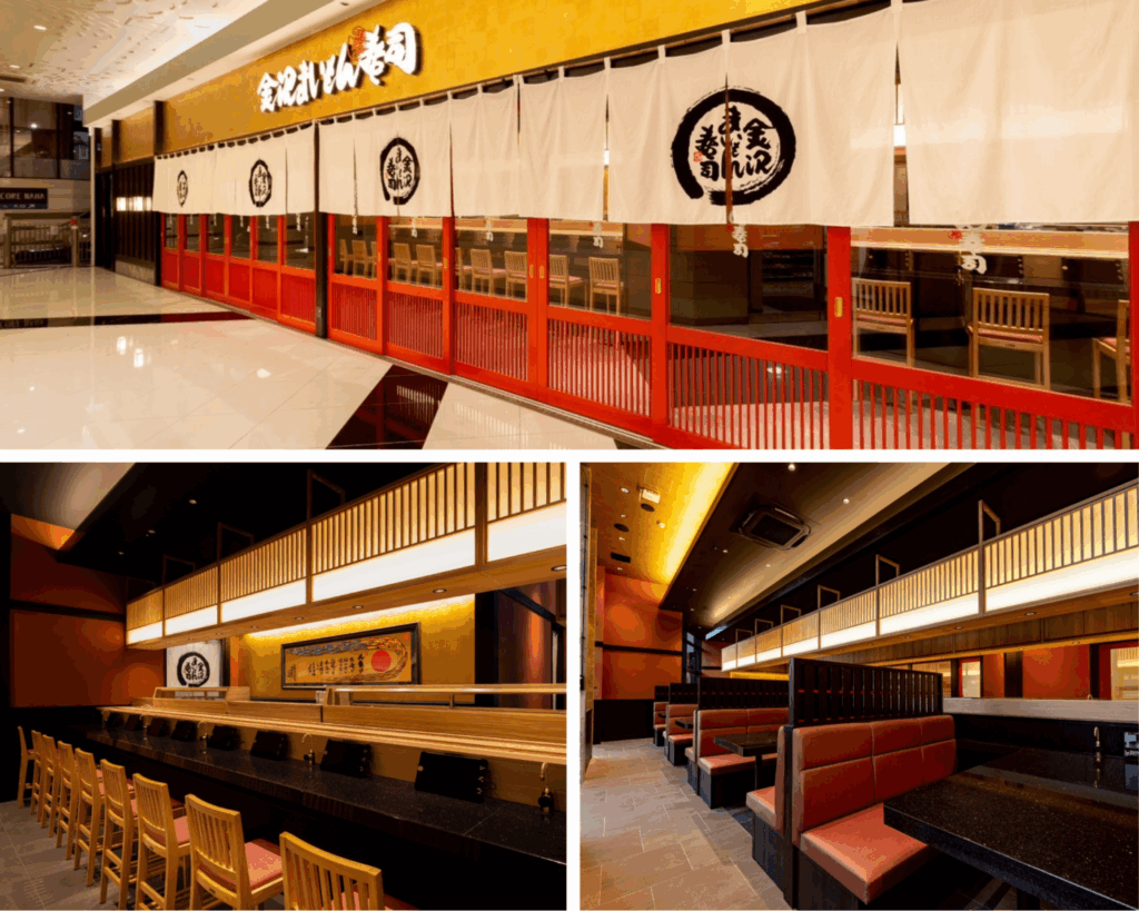 在金澤美味壽司那霸國際通縣政府前店,不僅可品嚐來自金澤、能登海域的新鮮海產,更有沖繩近海限定漁獲,如東星石斑、青雞魚、夜光蠑螺等。此外「金澤高湯豆皮壽司」也是人氣必點的。(圖/金澤美味壽司提供)