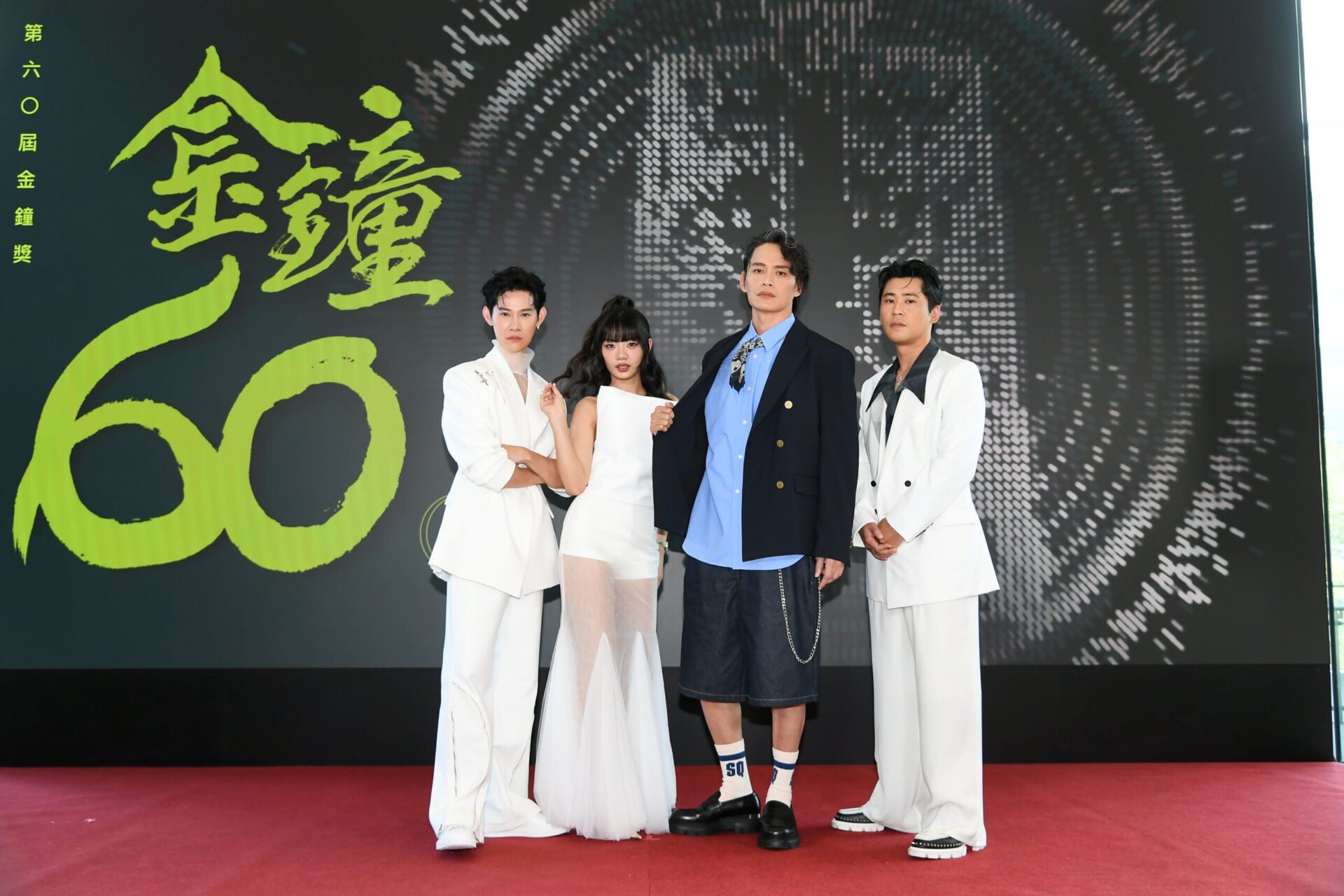 金鐘60星光大道主持群節目類木木搭檔夏和熙 戲劇類黃鐙輝、黃迪揚男男組合